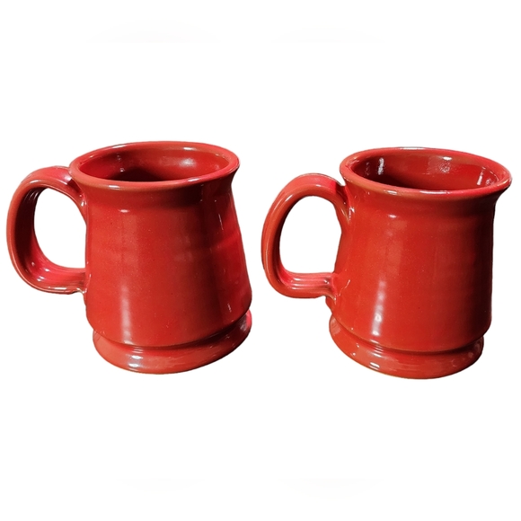 Daneen Little Red Hen Andover Main Ceramic Mugs Set of 2 Pre Owned Condition - Picture 3 of 10